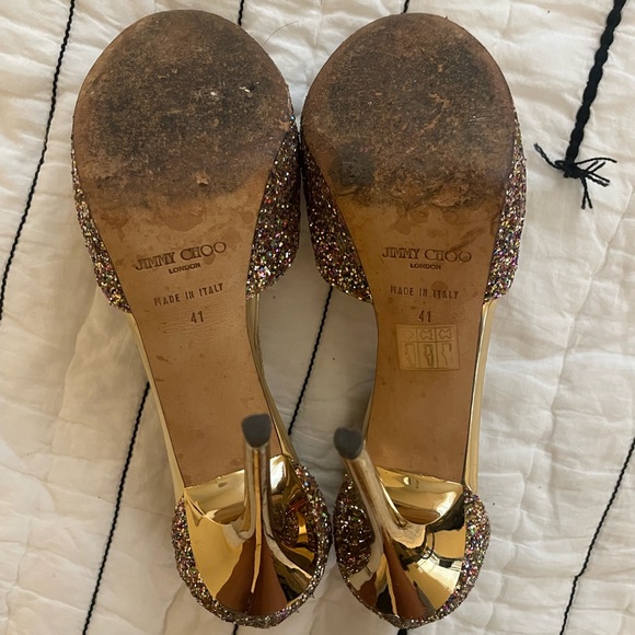 Jimmy Choo Tribe Glitter Stiletto 41 - Picture 6 of 6